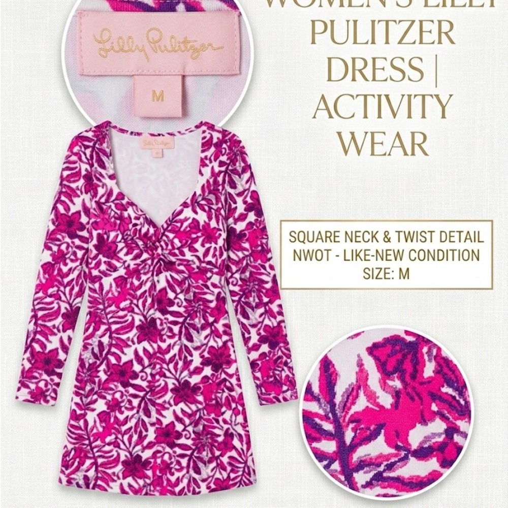 Lilly Pulitzer Pink & White Floral Romper